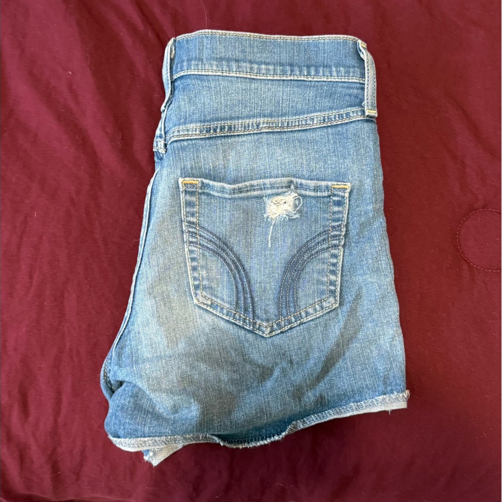 Hollister Blue Denim Jean Shorts
